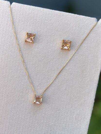 Conjunto Quadrado Pedra Nude