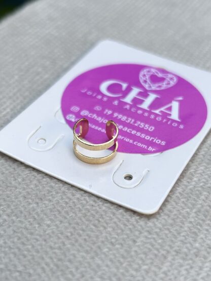 Piercing Fake Dois Aros Dourado