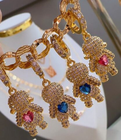Pingente Filhos com Micro Zircônias Dourado